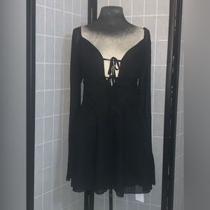 Eynmin Black sexy mini dress